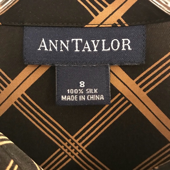 ANN TAYLOR 100% Silk Button Down Work Blouse - Picture 2 of 8